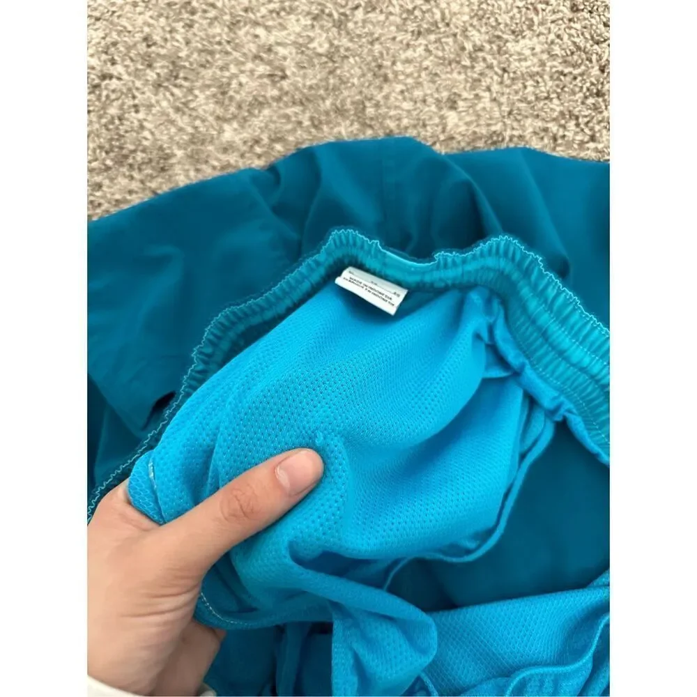 nike men’s swim trunks swim shorts blue lined men’s size XL